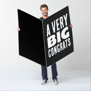 GIANT CONGRATULATIONS ON JOB PROMOTION CARD