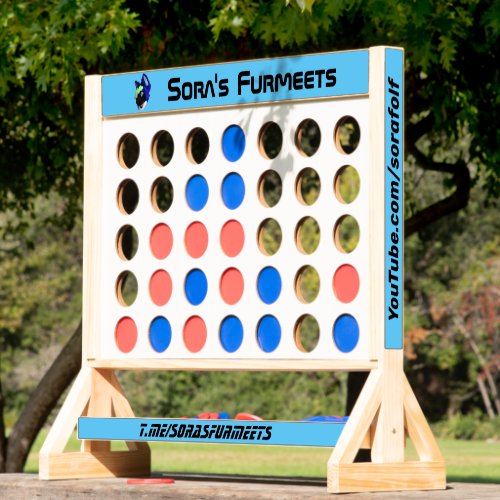 Giant connect four yard game