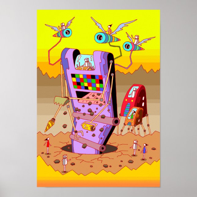 Giant construction machine. poster (Front)