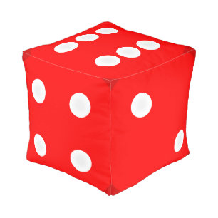 Giant Craps Dice Pouf