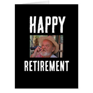 GIANT CUSTOM PHOTO RETIREMENT BIG GREETING CARD
