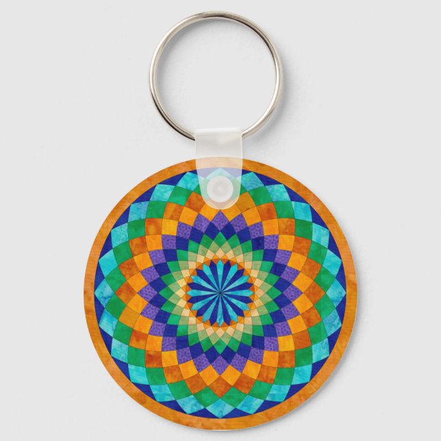 Giant Dahlia Keychain (Front)