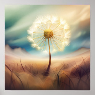 Giant Dandelion Dreams Poster