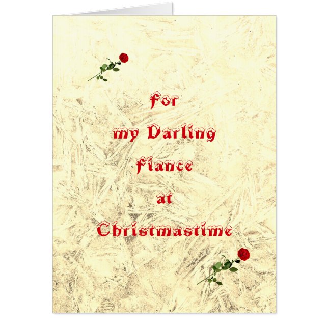 Giant Darling Fiance Christmas Card (Front)
