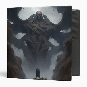 Giant Demon Creature Dark Fantasy Horror 3 Ring Binder