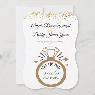 Giant Diamond Ring Save the Date