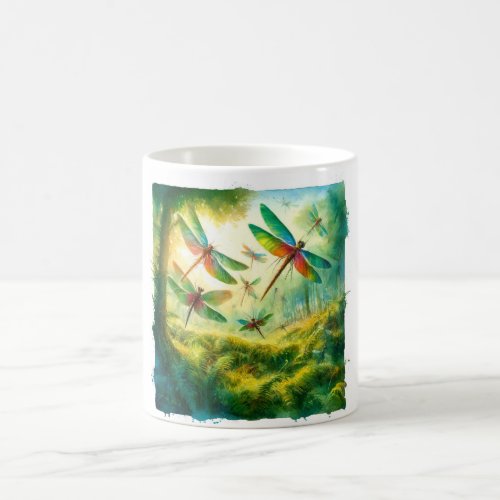 Giant Dragonflies in Ancient Forest REF29 _ Waterc Coffee Mug