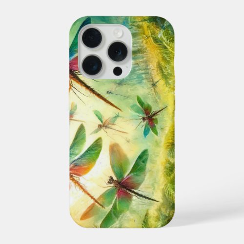 Giant Dragonflies in Ancient Forest REF29 _ Waterc iPhone 15 Pro Case