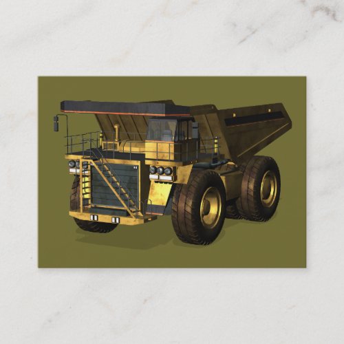 Giant Dump Truck Business Card