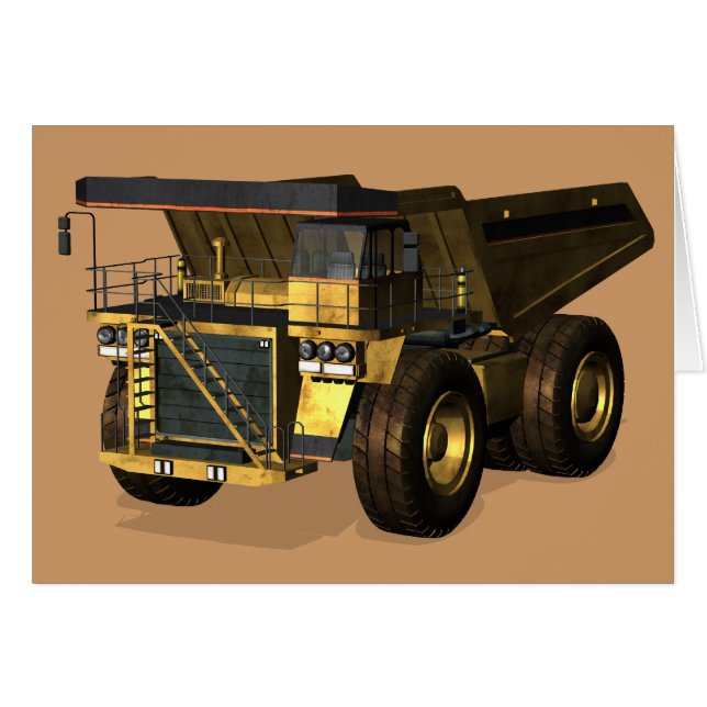 Giant Dump Truck Cards (Front Horizontal)