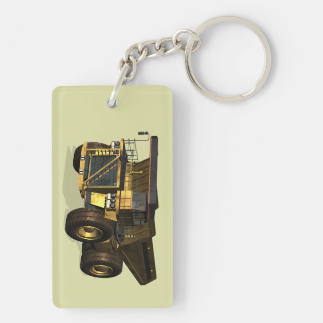 Giant Dump Truck Keychain (Back)