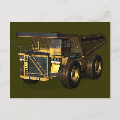 Giant Dump Truck Postcard