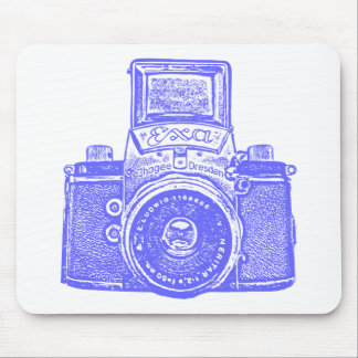 Giant East German Camera - Electric Blue Mouse Pad
