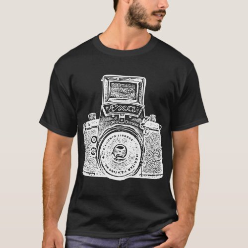 Giant East German Camera _ White Negative Effect T_Shirt