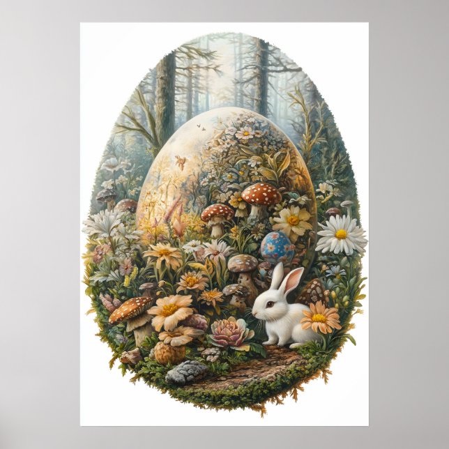Giant Easter Egg Fantasy Wall Art (Front)