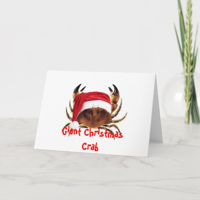 Giant Enemy Crab Christmas Card (Front)
