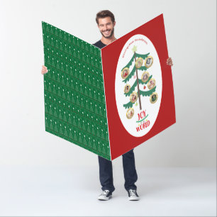 Giant Family Tree PHOTO Christmas Card Modern Fun