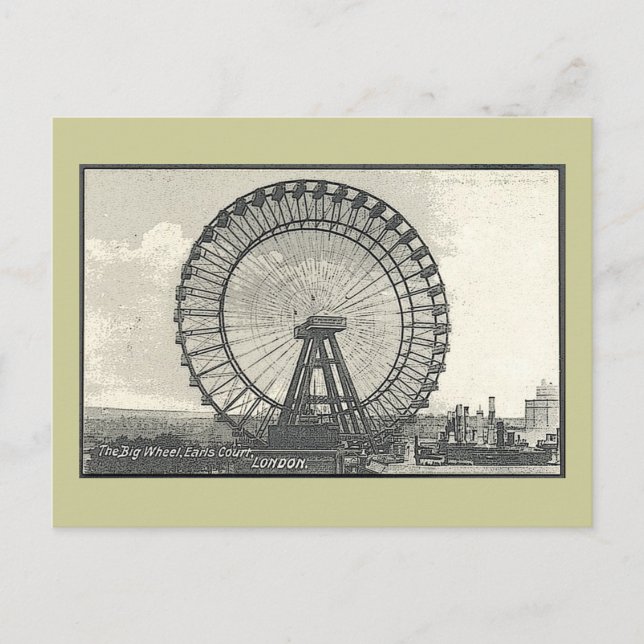 Giant Ferris Wheel LONDON Postcard (Front)