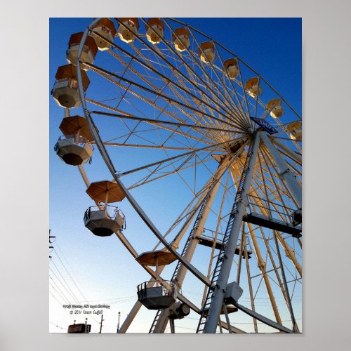 Giant Ferris wheel state fair carnival ride photo Poster