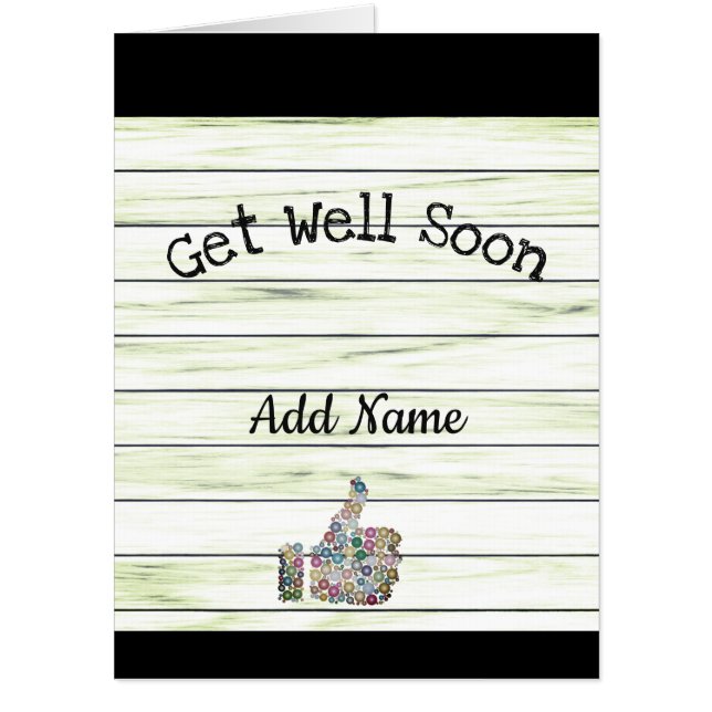 Giant Get Well Soon Card (Front)