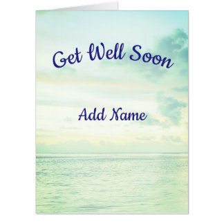 Giant Get Well Soon Card