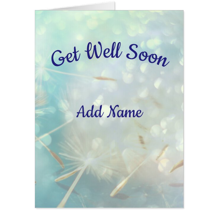 Giant Get Well Soon Card | Zazzle