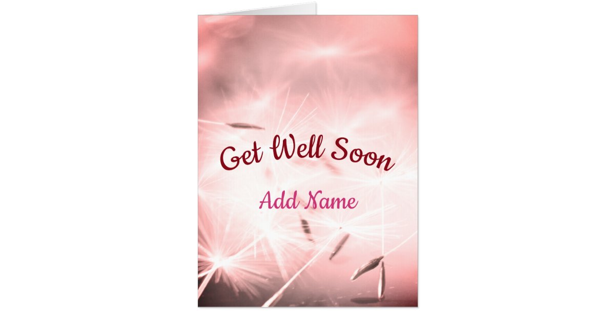 Giant Get Well Soon Card | Zazzle