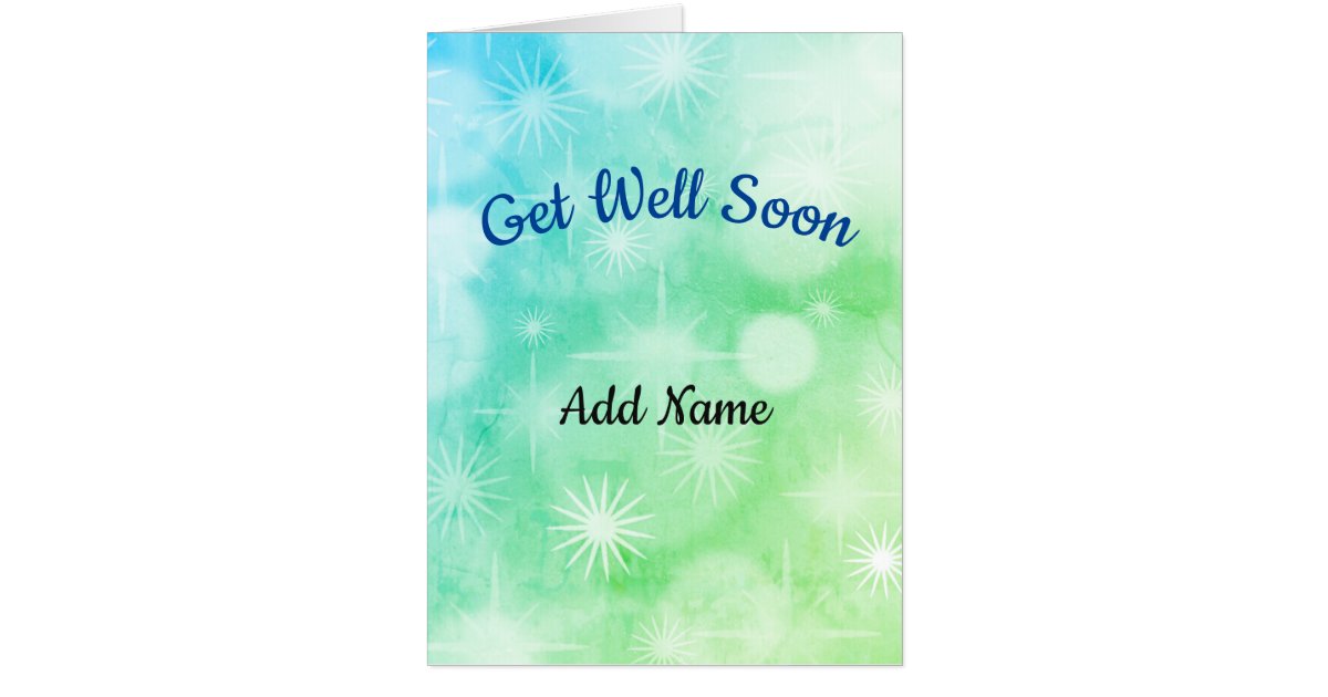 Giant Get Well Soon Card | Zazzle