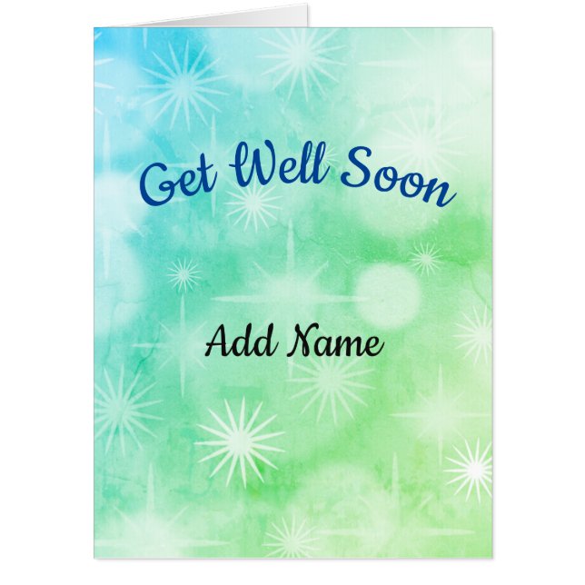 Giant Get Well Soon Card (Front)