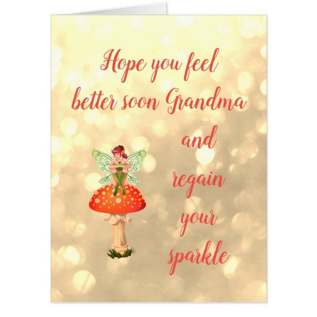Giant Get Well Soon Grandma Card (Front)