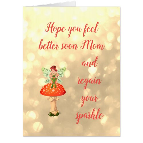 Giant Get Well Soon Mom design Card