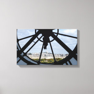 Giant glass clock at the Musée d'Orsay - Paris Canvas Print