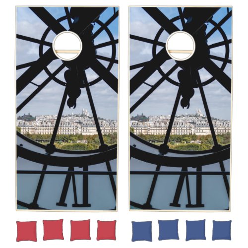 Giant glass clock at the Muse dOrsay _ Paris Cornhole Set