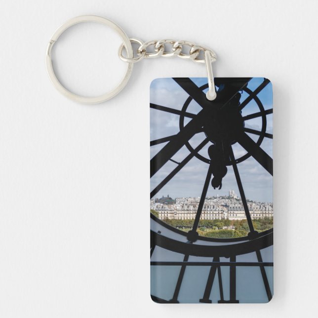 Giant glass clock at the Musée d'Orsay - Paris Keychain (Front)