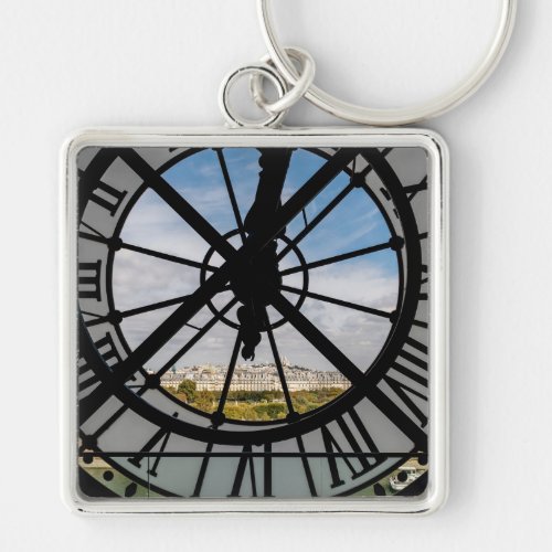 Giant glass clock at the Muse dOrsay _ Paris Keychain