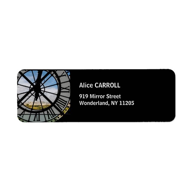 Giant glass clock at the Musée d'Orsay - Paris Label (Front)
