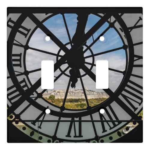 Giant glass clock at the Muse dOrsay _ Paris Light Switch Cover