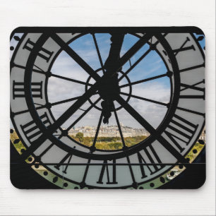 Giant glass clock at the Musée d'Orsay - Paris Mouse Pad
