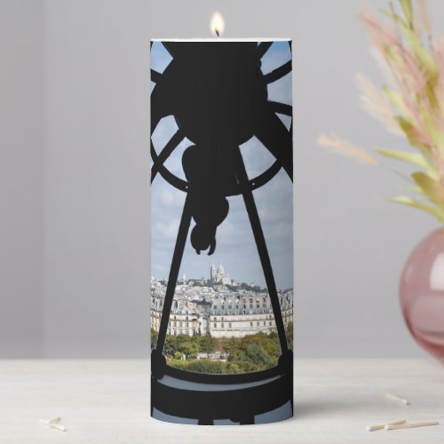 Giant glass clock at the Muse dOrsay _ Paris Pillar Candle