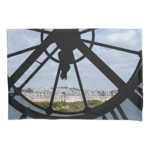 Giant glass clock at the Musée d'Orsay - Paris Pillow Case