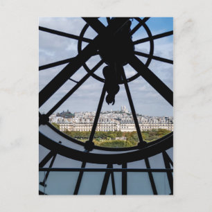 Giant glass clock at the Musée d'Orsay - Paris Postcard