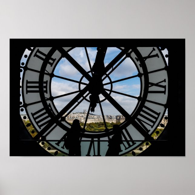 Giant glass clock at the Musée d'Orsay - Paris Poster (Front)