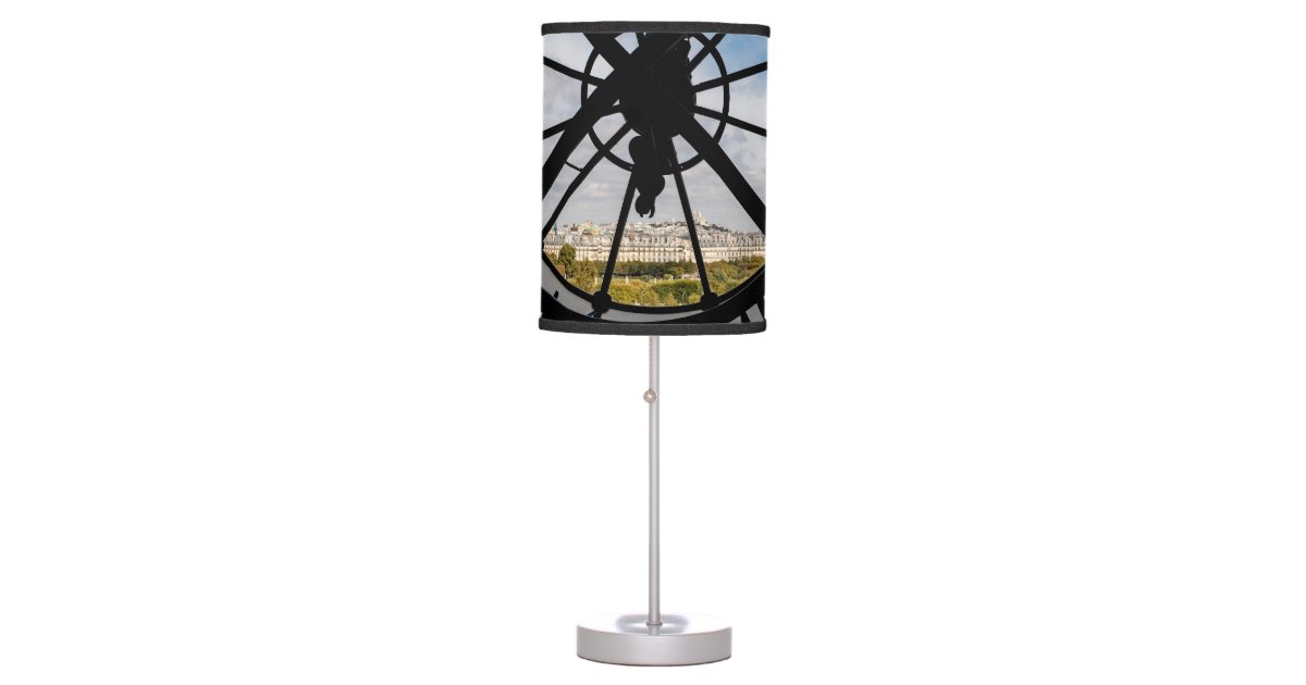 Giant glass clock at the Musée d'Orsay - Paris Table Lamp | Zazzle