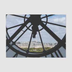 Giant glass clock at the Musée d'Orsay - Paris Tissue Paper