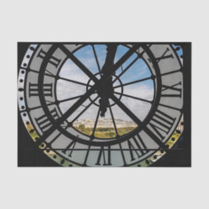 Giant glass clock at the Musée d'Orsay - Paris Tissue Paper