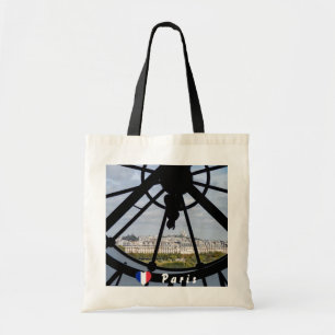 Giant glass clock at the Musée d'Orsay - Paris Tote Bag