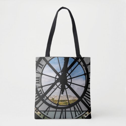 Giant glass clock at the Muse dOrsay _ Paris Tote Bag