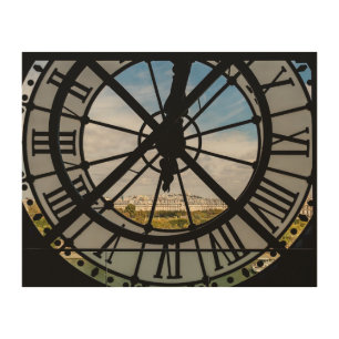 Giant glass clock at the Musée d'Orsay - Paris Wood Wall Art