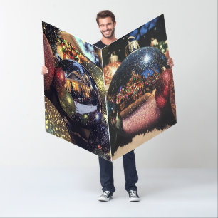 Giant Glittery Christmas Ornament Card