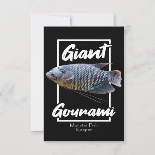 Giant Gourami Monster Fish Aquarium Lover RSVP Card